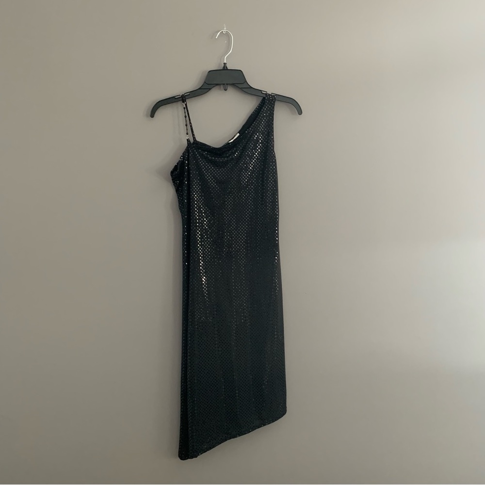 Fairweather Small Petite Black Sequinned Dress